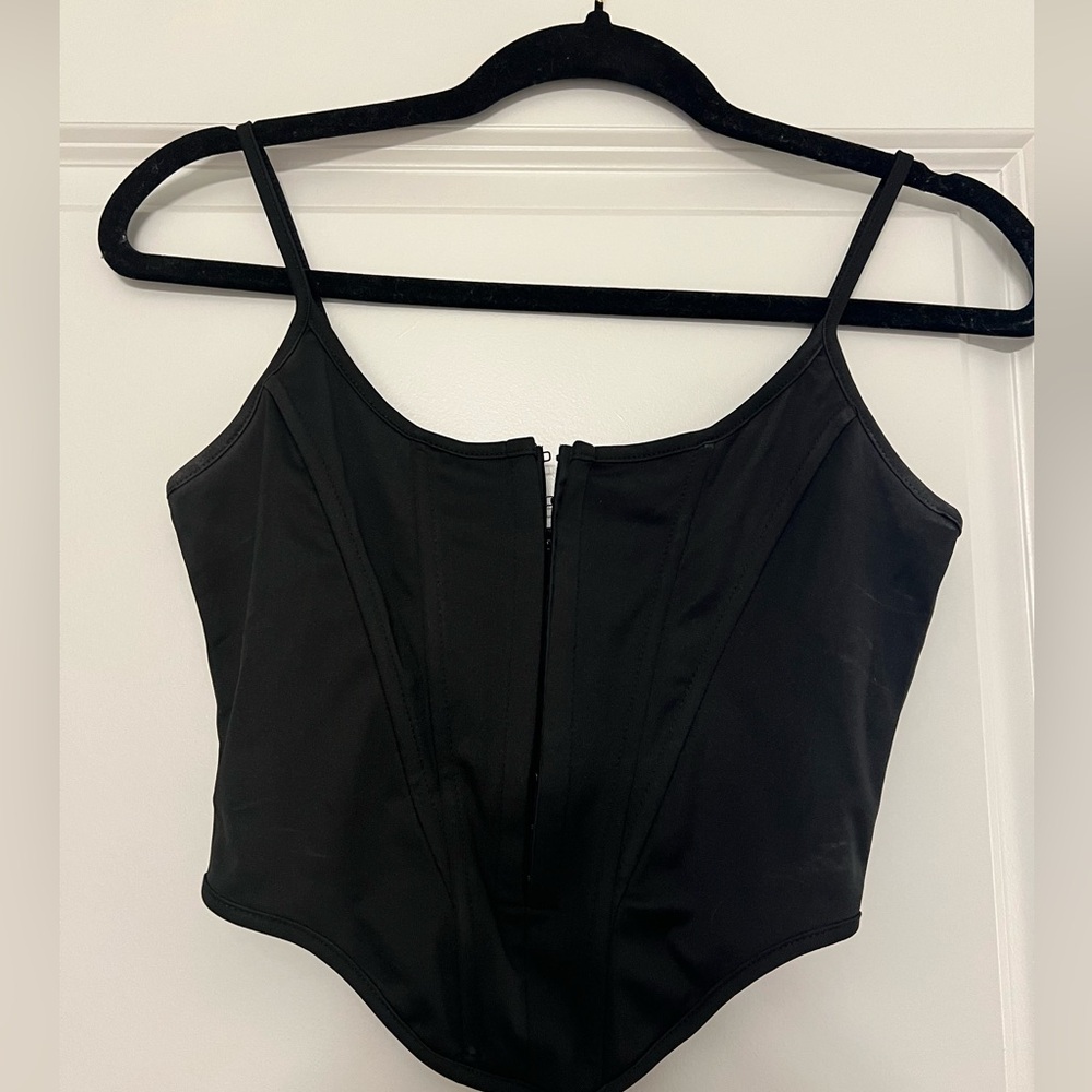 Cropped corset top